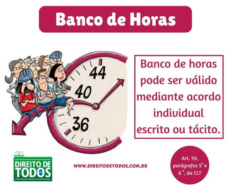 Banco de horas poderá ser previsto em contrato de trabalho