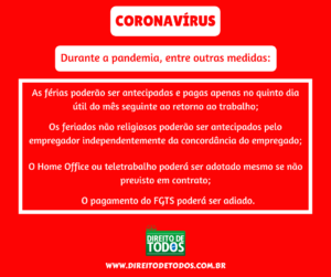 coronavírus emprego e direitos do trabalhador