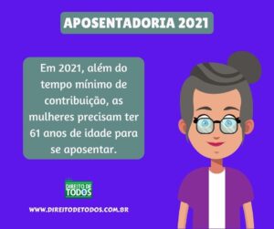 mudanças na aposentadoria para 2021